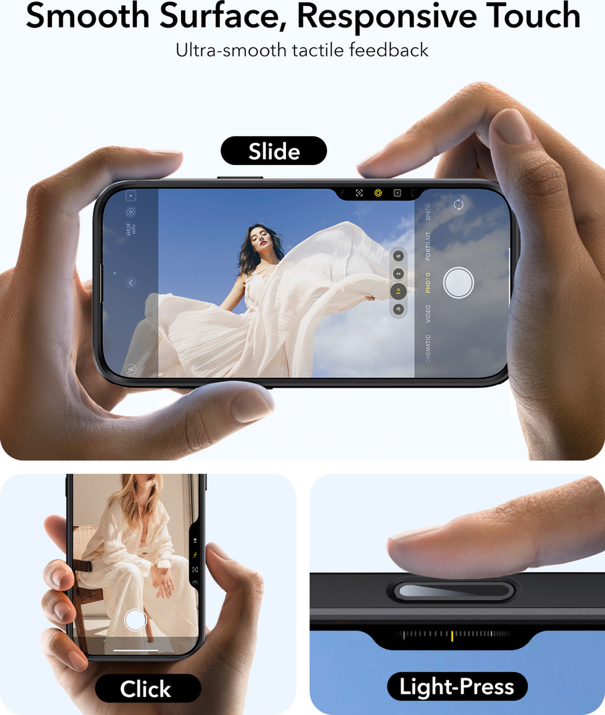 Esr Iphone 16 Pro Max Halolock Mag Safe Classic Hybrid Stantlı Silikon Kılıf - Kamera Kontrol Buton
