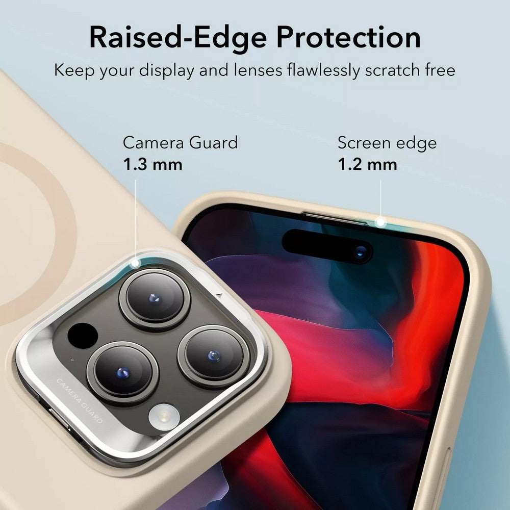 ESR Apple iPhone 15 Pro Uyumlu, Cloud Soft Halolock Magsafe Kickstand Kılıf Tan Rengi