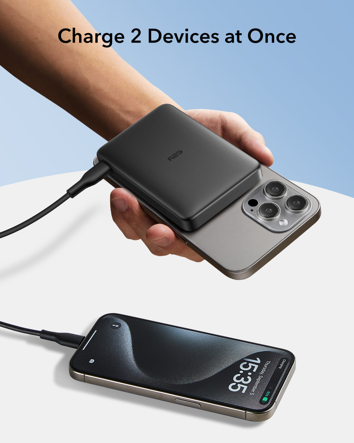 Esr Halolock Qi2 10.000 Mah Magsafe Digital Powerbank Siyah