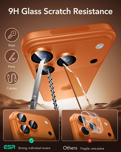 Esr iPhone 17 Pro - 18 Pro Cloud Soft Kılıf + Kamera Lens Koruyucu Seti - Turuncu