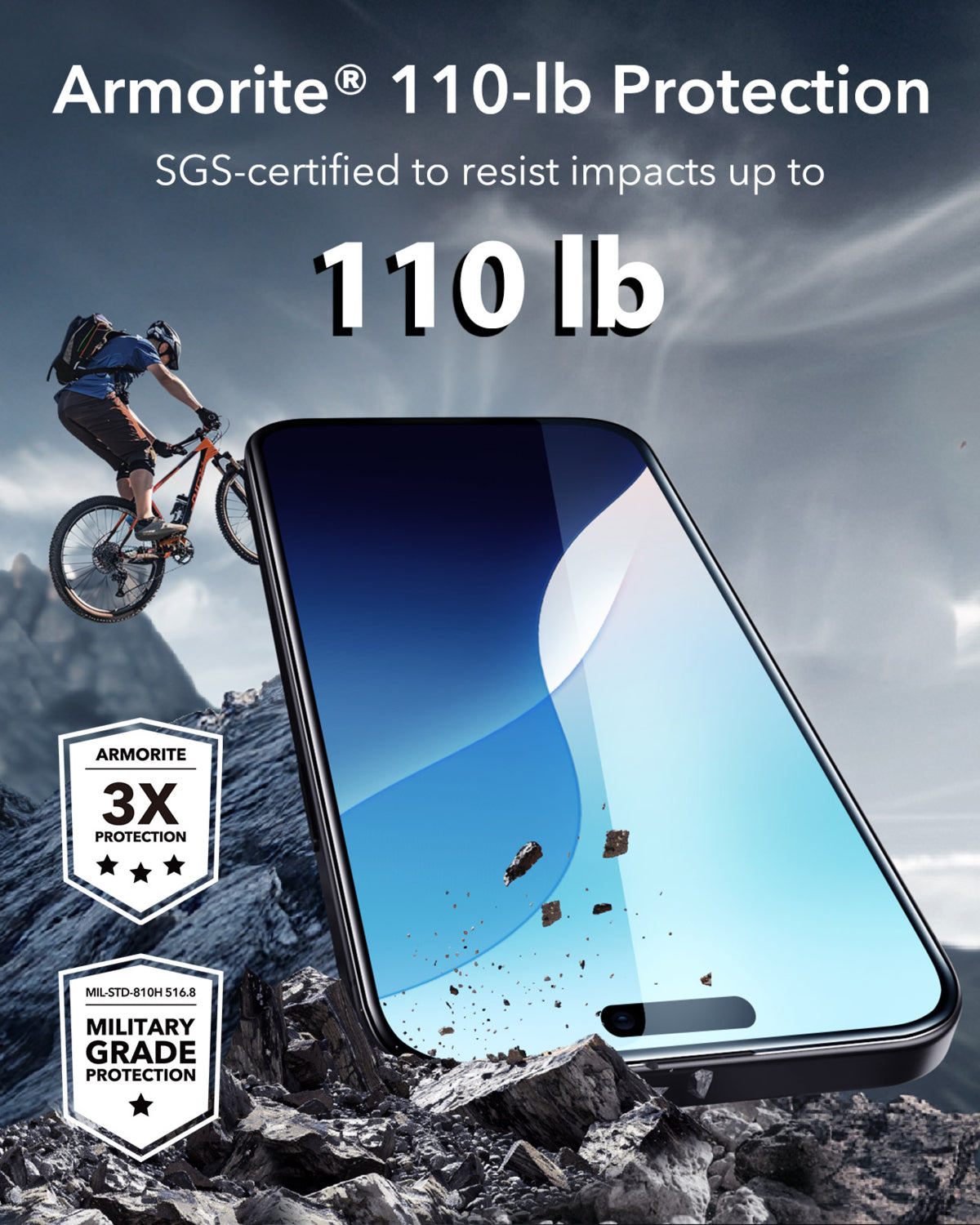 Esr iphone 16 Plus Anti-Static Temperli Full Cam Ekran Koruyucu Kolay Kurulum Kiti