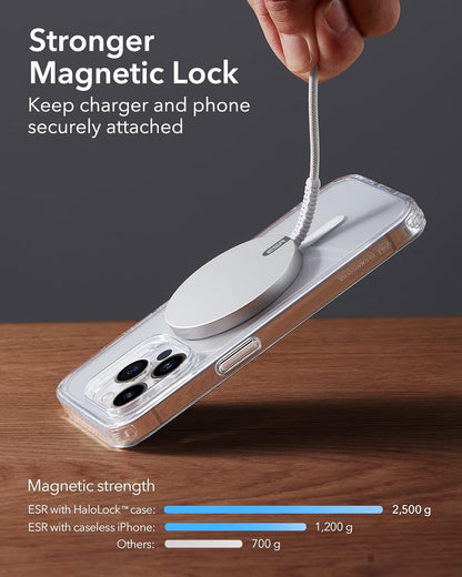 Esr Şarj Cihazı Magsafe 15W Mini Halolock - Gümüş Gri