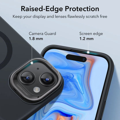 ESR Apple iPhone 15 Pro Max Kılıf Cloud Soft HaloLock MagSafe Kickstand - Siyah