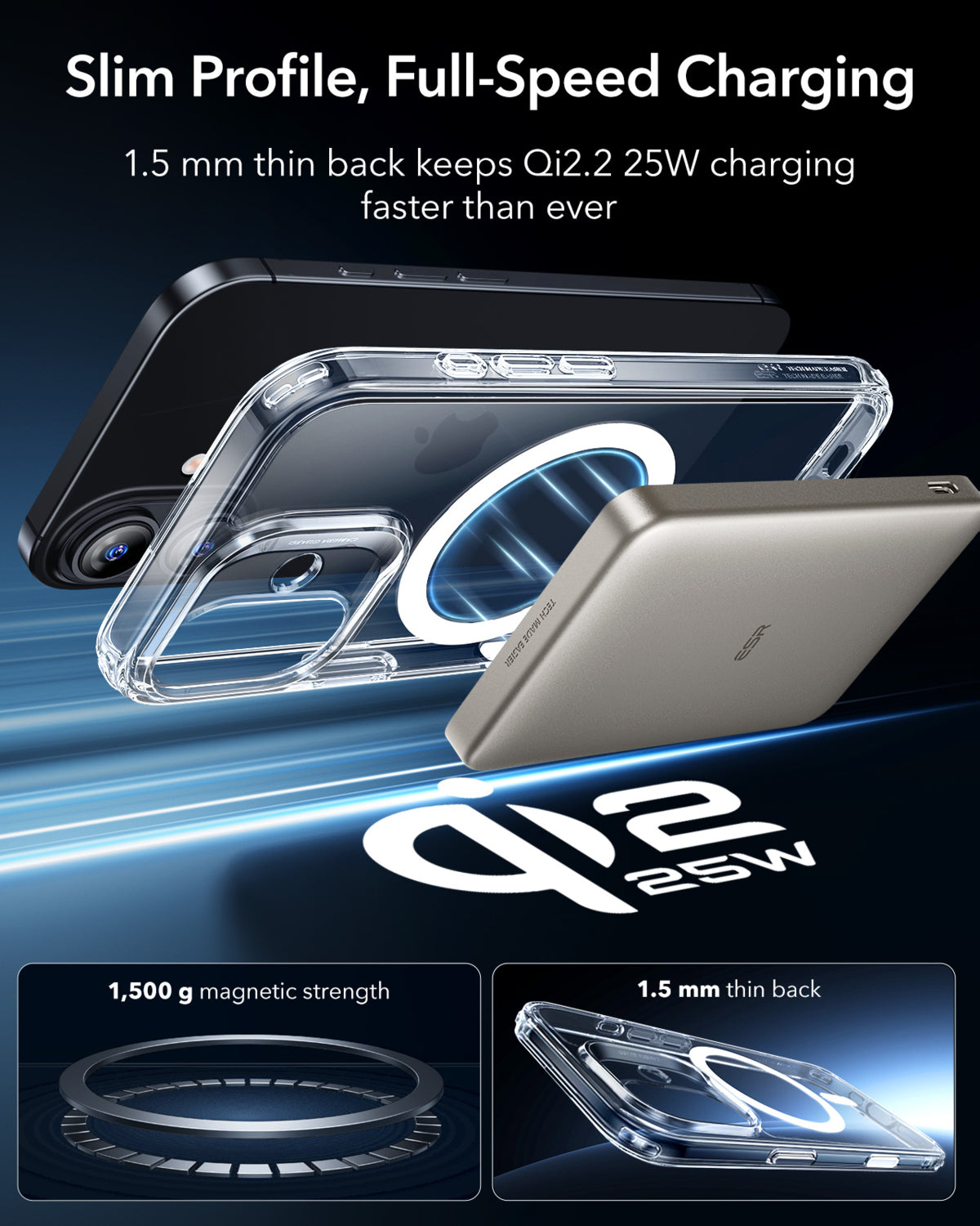 Esr iPhone 17 Classic Hybrid Magsafe Kılıf -Kamera Kontrol Buton