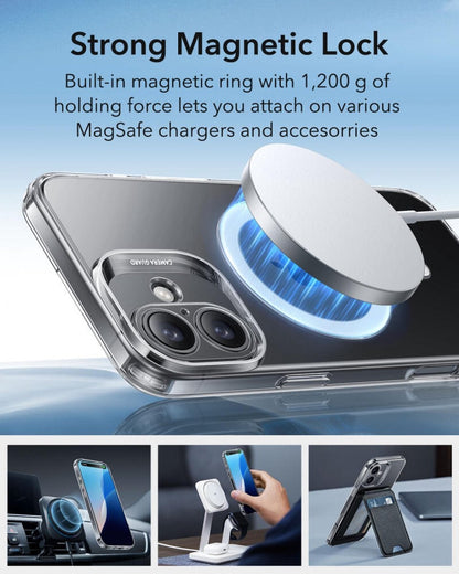 ESR Apple iPhone 16 Kılıf Zero Halolock MagSafe Silikon - Buzlu Şeffaf