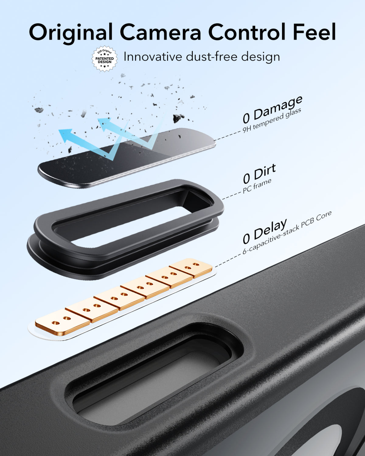 Esr Iphone 16 Halolock Mag Safe Classic Hybrid Stantlı Silikon Kılıf - Kamera Kontrol Buton