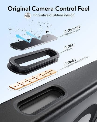 Esr Iphone 16 Halolock Mag Safe Classic Hybrid Stantlı Silikon Kılıf - Kamera Kontrol Buton