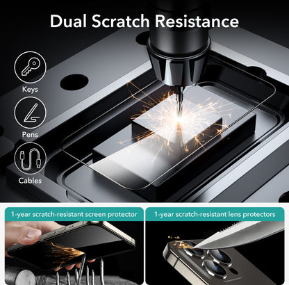 Esr Iphone 15 Pro Anti-Static Temperli Full Cam Ekran Koruyucu 2 Adet