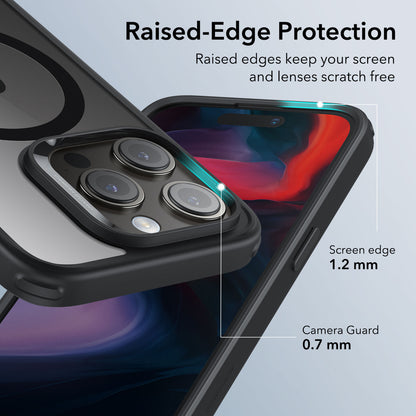 Esr Iphone 15 Pro Halolock Mag Safe Hybrid Silikon Kılıf Şeffaf Siyah