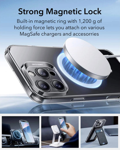 ESR Apple iPhone 16 Pro Max Uyumlu Zero Halolock Magsafe Silikon Kılıf Şeffaf