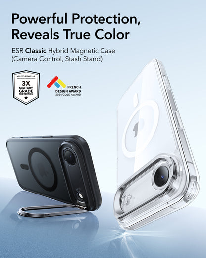 Esr iPhone 17 Air Classic Hybrid Magsafe Standlı Kılıf -Kamera Kontrol Buton