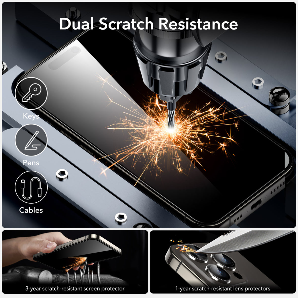 Esr Iphone 15 Pro Armorite Cam Ekran Koruyucu