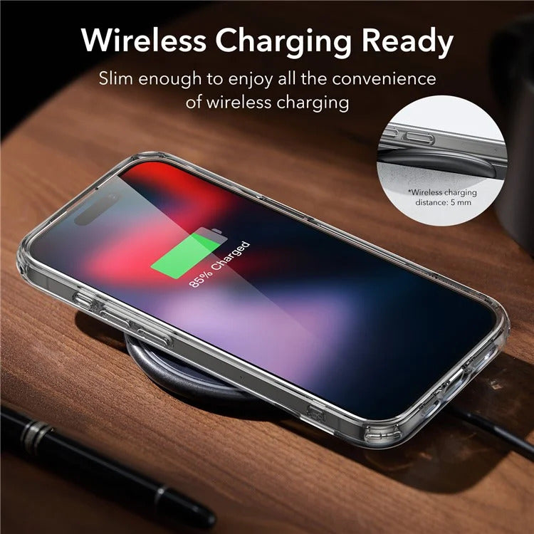 ESR iPhone 15 Pro Standlı Şeffaf Kılıf
