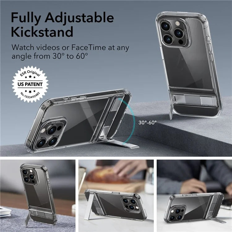 ESR Apple iPhone 15 Pro Max Standlı Şeffaf Kılıf