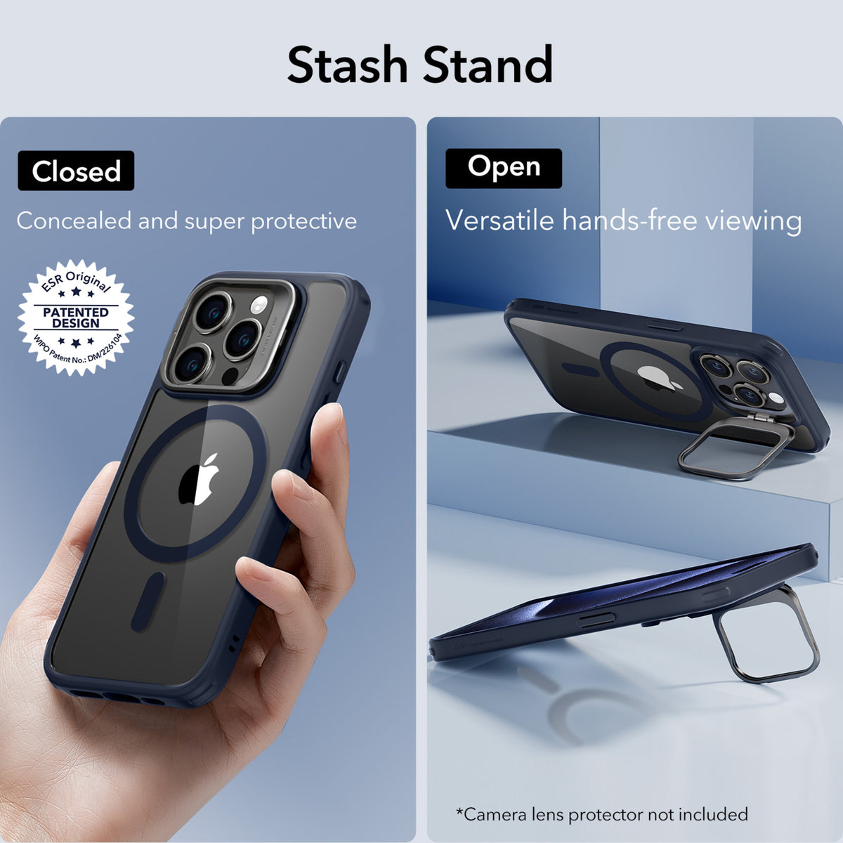Esr Iphone 15 Pro Halolock Magsafe Classic Hybrid Silikon Kılıf Standlı