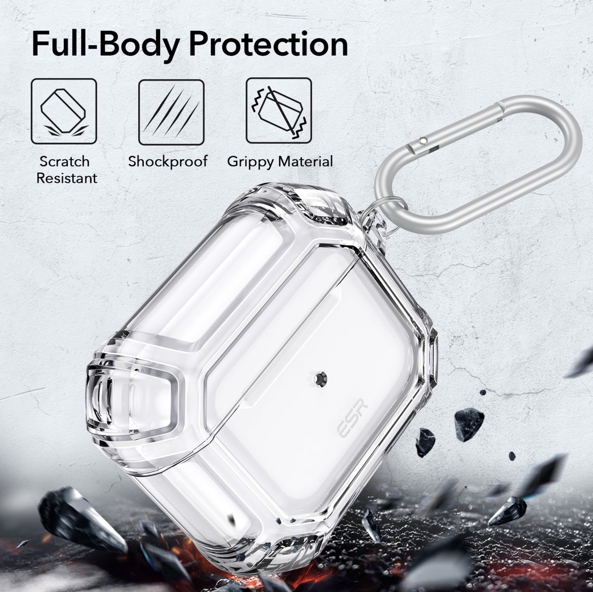 Esr Airpods 3.nesil (2021) Armor Kılıf Şeffaf
