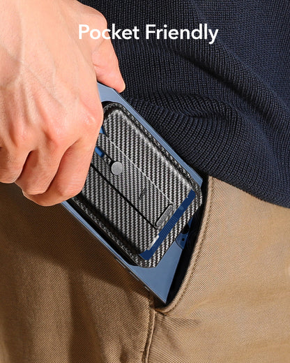 ESR HaloLock Grip Magsafe Wallet Standlı Cüzdan Karbonfiber