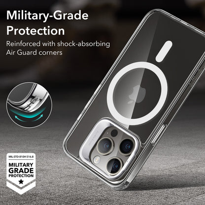Iphone 15 Pro Halolock Magsafe Classic Hybrid Silikon Kılıf Şeffaf Standlı