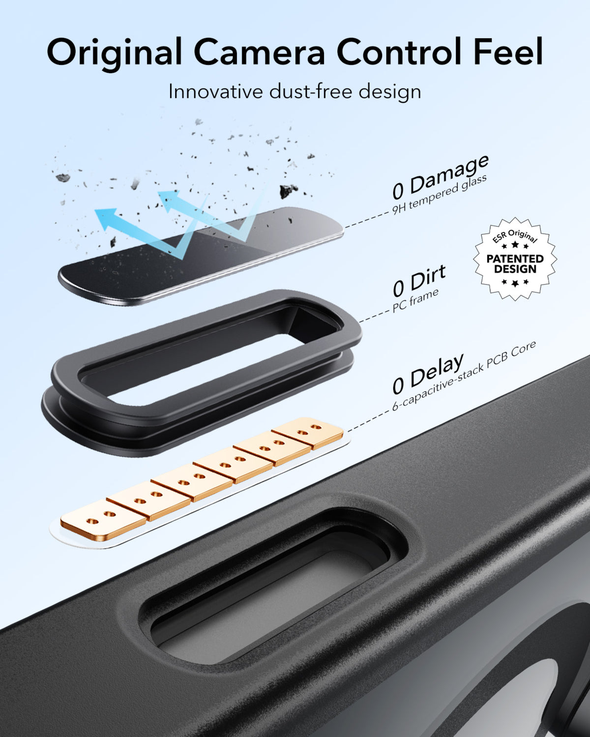 Esr Iphone 16 Pro Max Halolock Mag Safe Classic Hybrid Stantlı Silikon Kılıf - Kamera Kontrol Buton