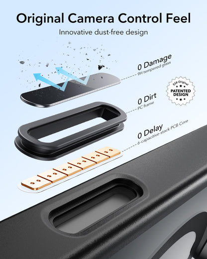 Esr Iphone 16 Pro Max Halolock Mag Safe Classic Hybrid Stantlı Silikon Kılıf - Kamera Kontrol Buton