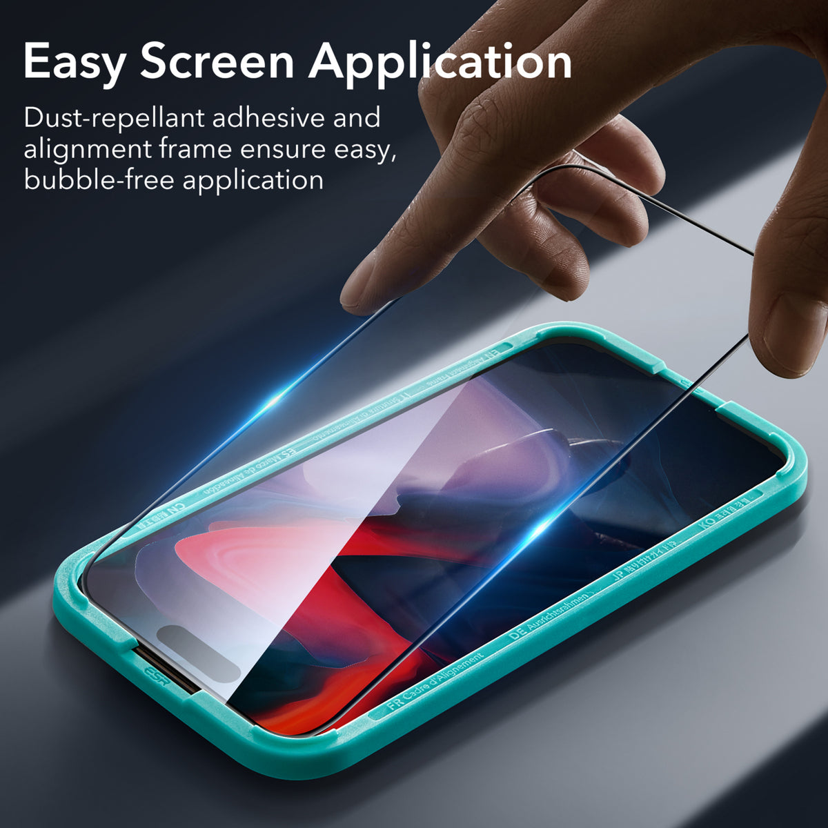 Esr Iphone 15 Pro Max Anti-Static Temperli Full Cam Ekran Koruyucu 2 Adet