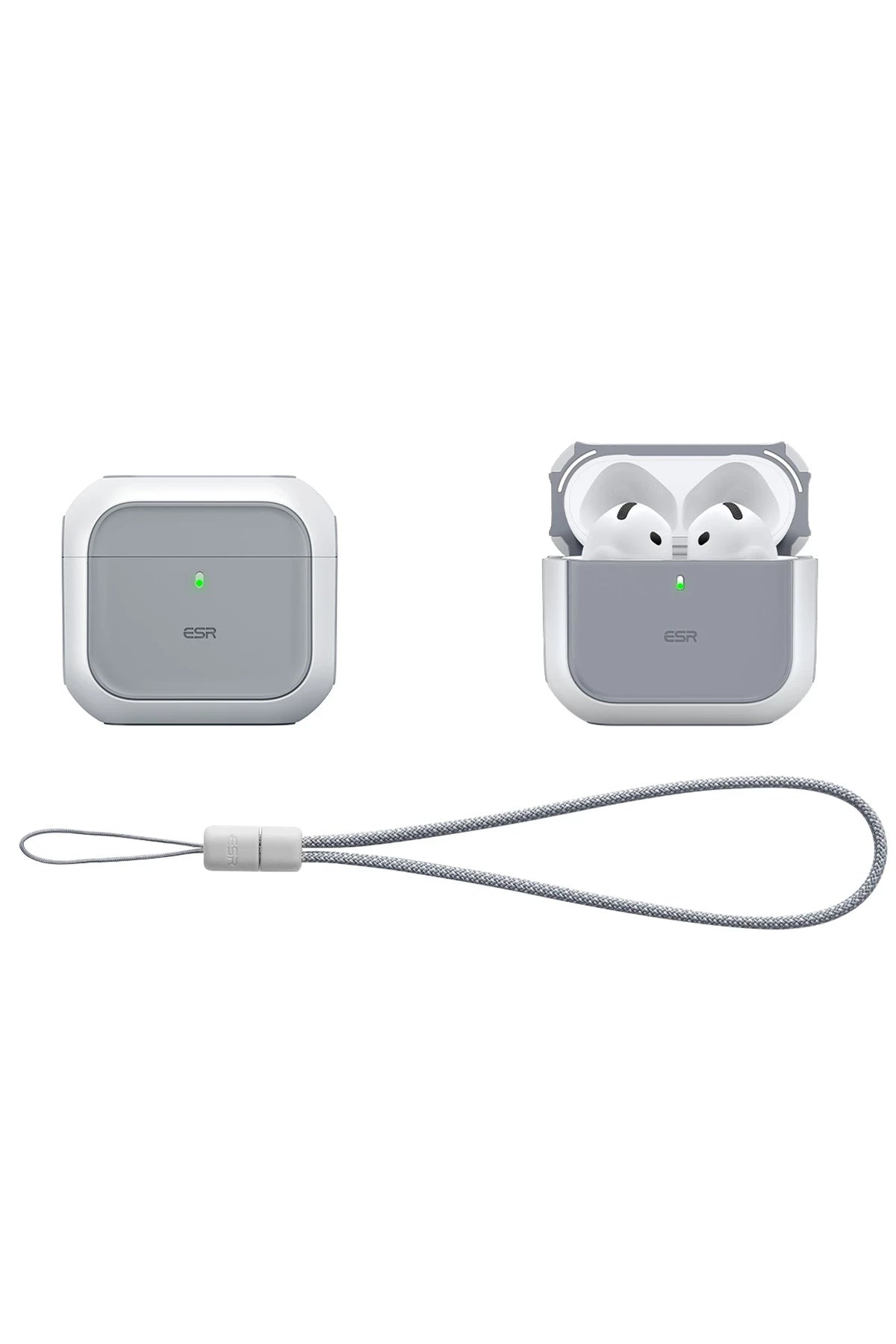 ESR Apple Airpods 4 (4.nesil) Orbit Hybrid Magsafe Şarj Destekli Kılıf - Beyaz