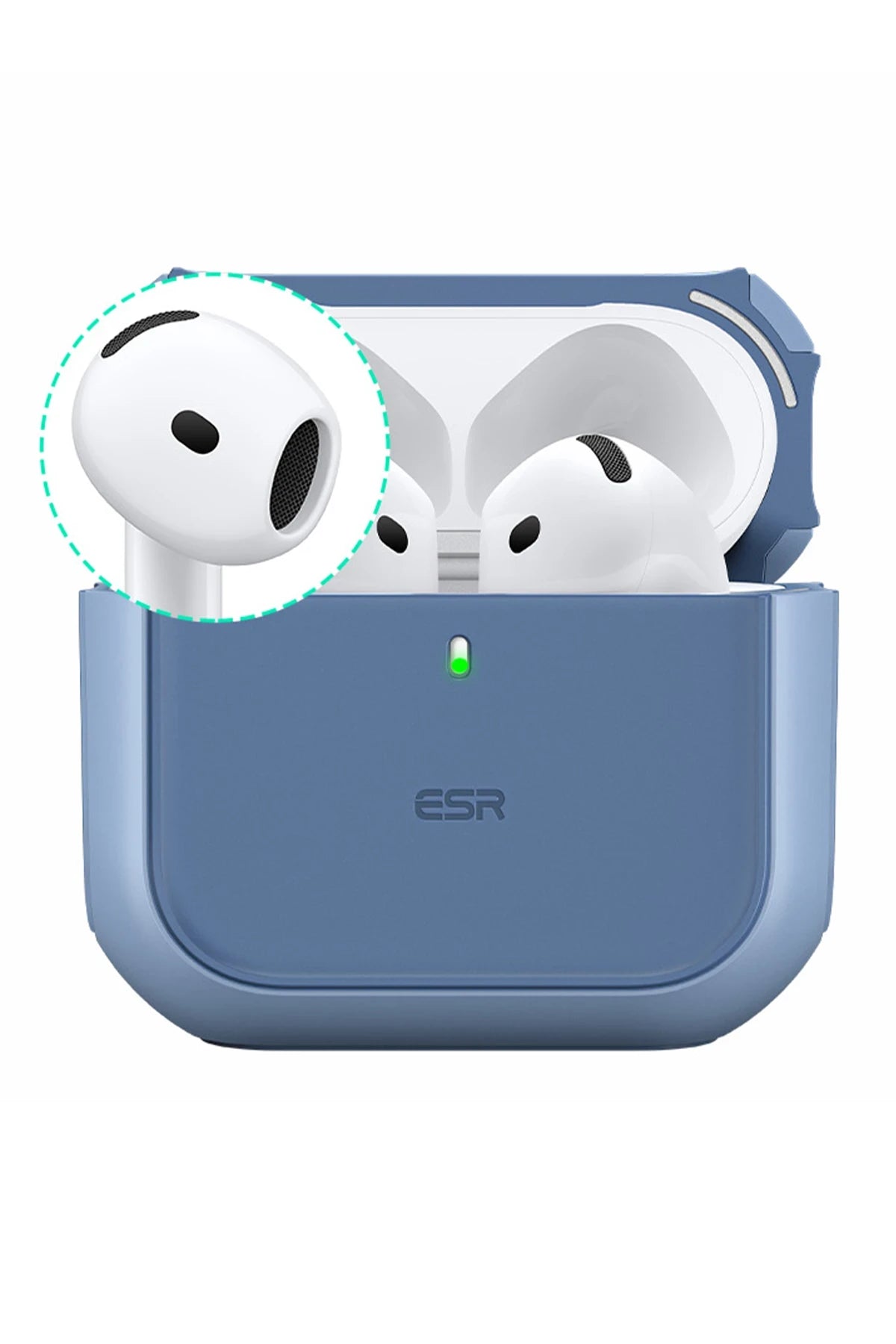 ESR Apple Airpods 4 (4.nesil) Orbit Hybrid Magsafe Şarj Destekli Kılıf - Mavi