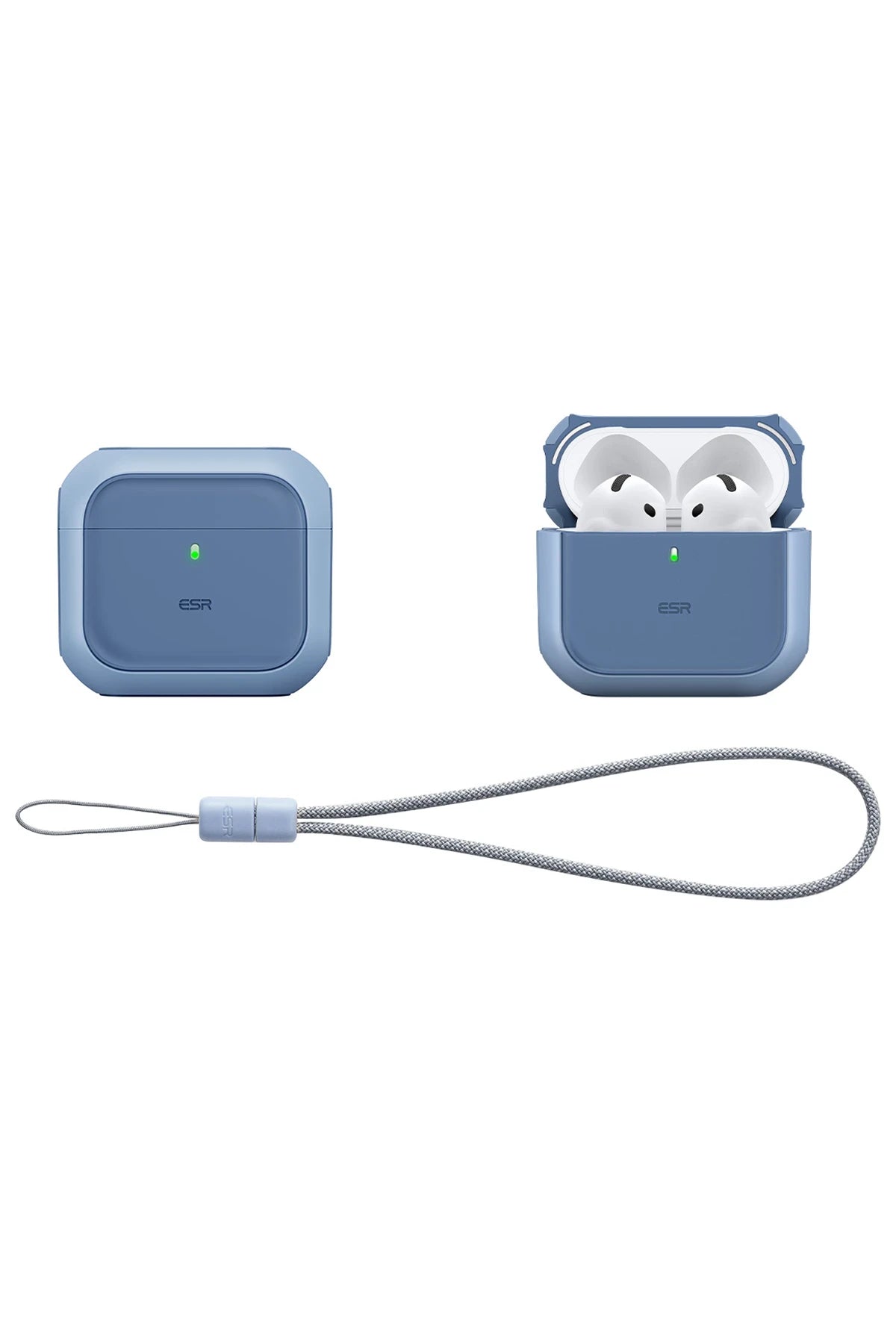 ESR Apple Airpods 4 (4.nesil) Orbit Hybrid Magsafe Şarj Destekli Kılıf - Mavi