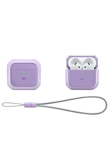 ESR Apple Airpods 4 (4.nesil) Orbit Hybrid Magsafe Şarj Destekli Kılıf - Lila
