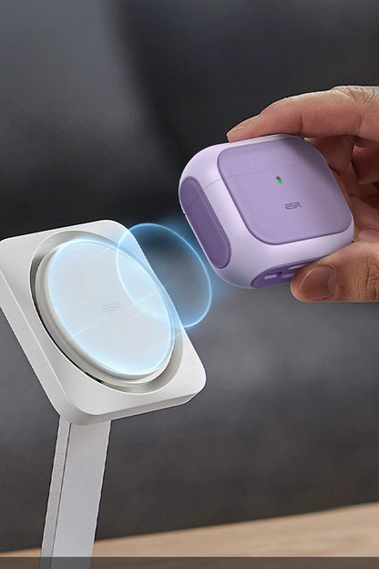 ESR Apple Airpods 4 (4.nesil) Orbit Hybrid Magsafe Şarj Destekli Kılıf - Lila