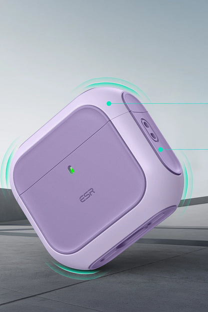 ESR Apple Airpods 4 (4.nesil) Orbit Hybrid Magsafe Şarj Destekli Kılıf - Lila