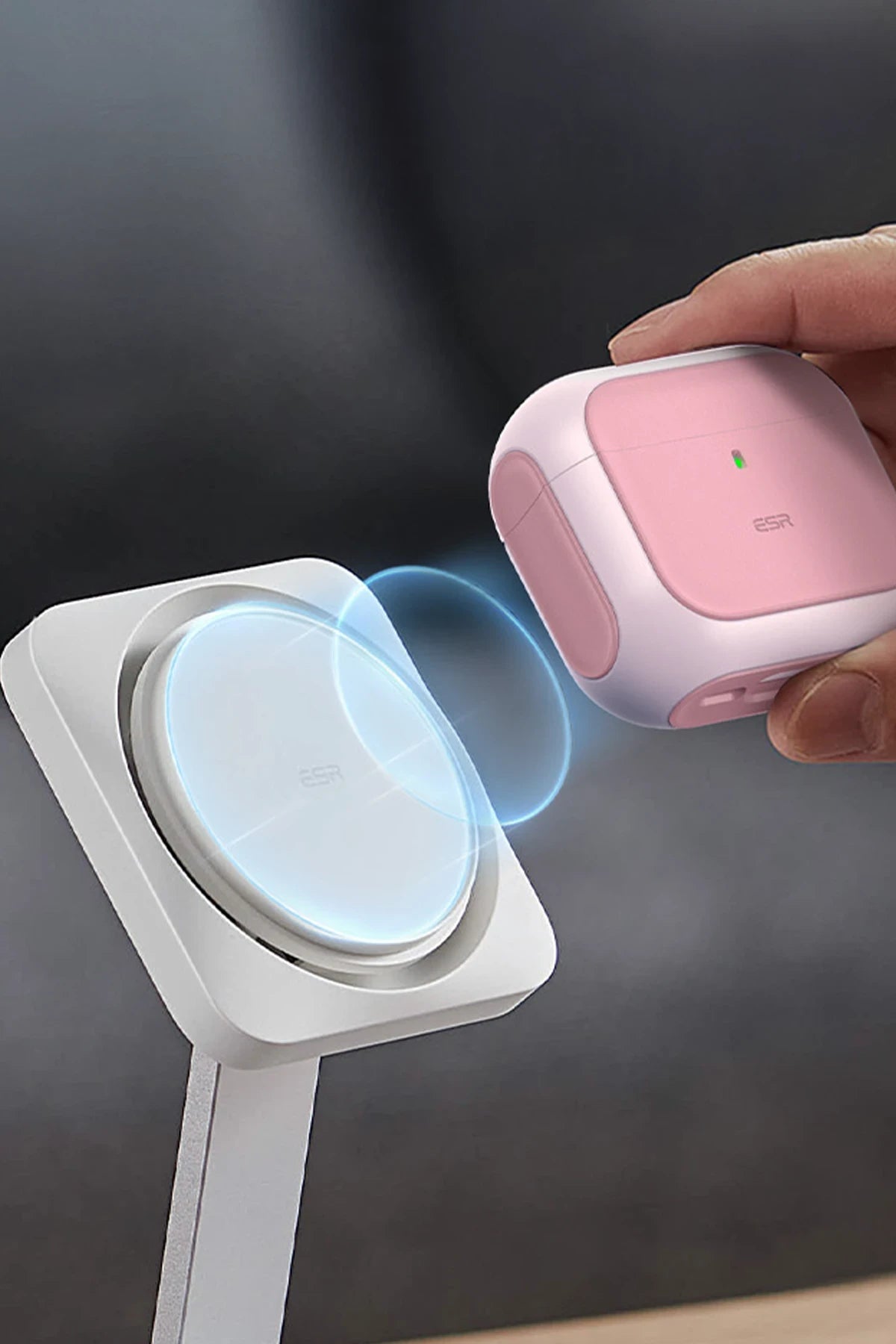 ESR Apple Airpods 4 (4.nesil) Orbit Hybrid Magsafe Şarj Destekli Kılıf - Pembe