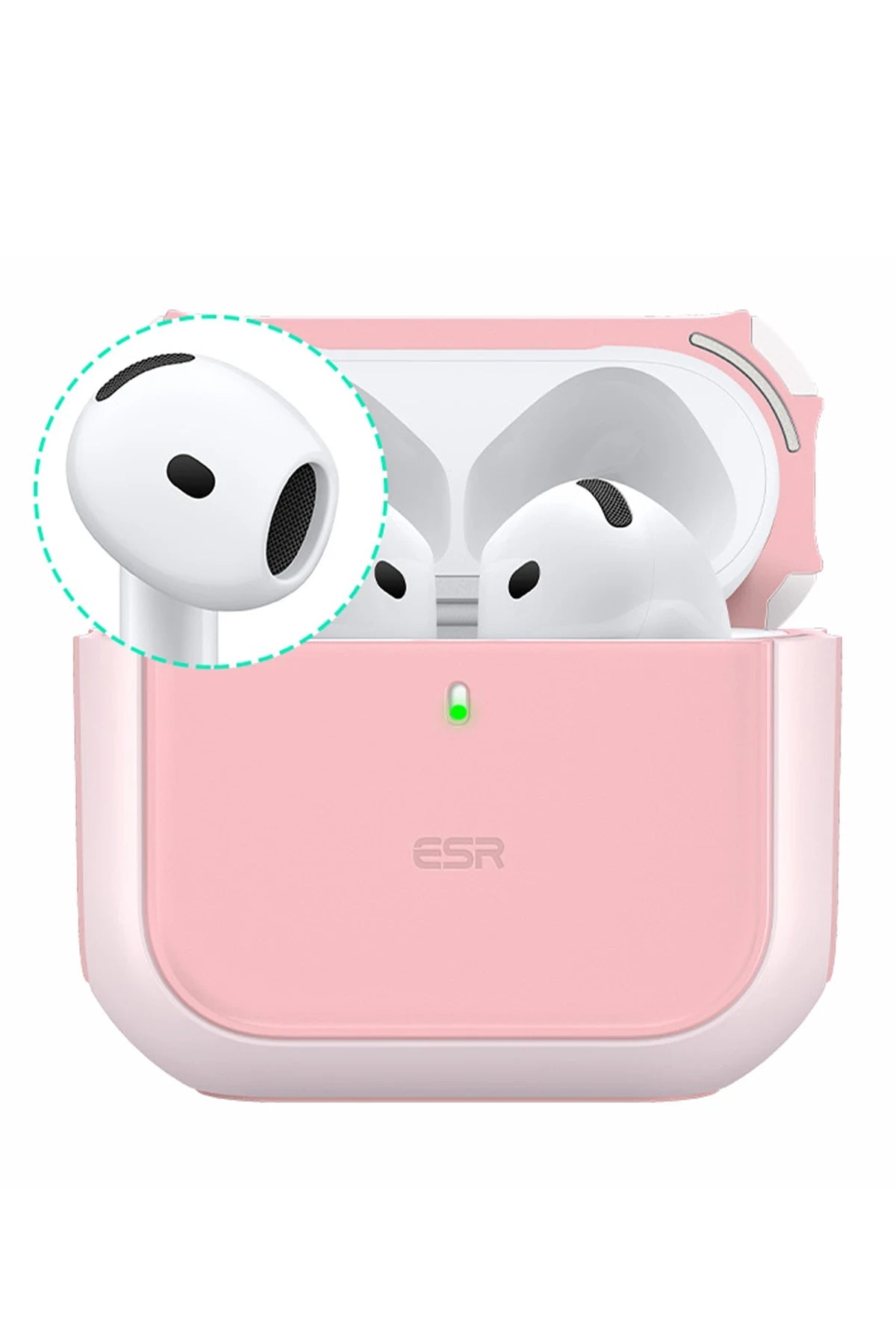 ESR Apple Airpods 4 (4.nesil) Orbit Hybrid Magsafe Şarj Destekli Kılıf - Pembe