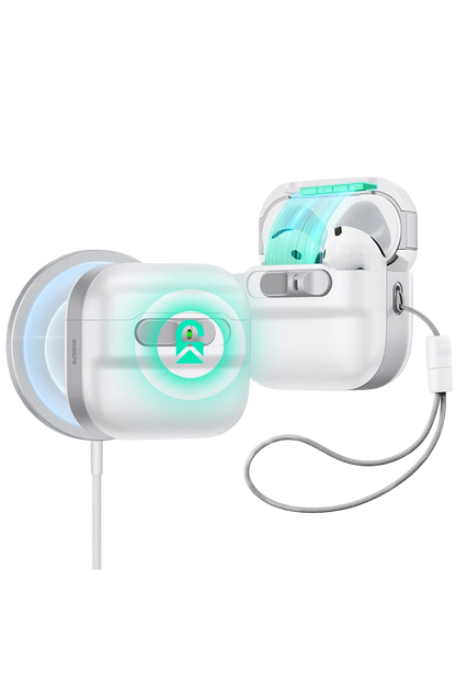 ESR Apple Airpods 4 (4.nesil) Pulse FlickLock Magsafe Şarj Destekli Kilitli Kılıf - Beyaz