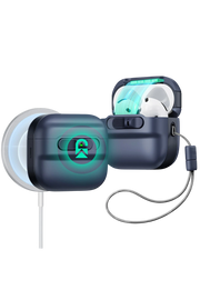 ESR Apple Airpods 4 (4.nesil) Pulse FlickLock Magsafe Şarj Destekli Kilitli Kılıf - Mavi