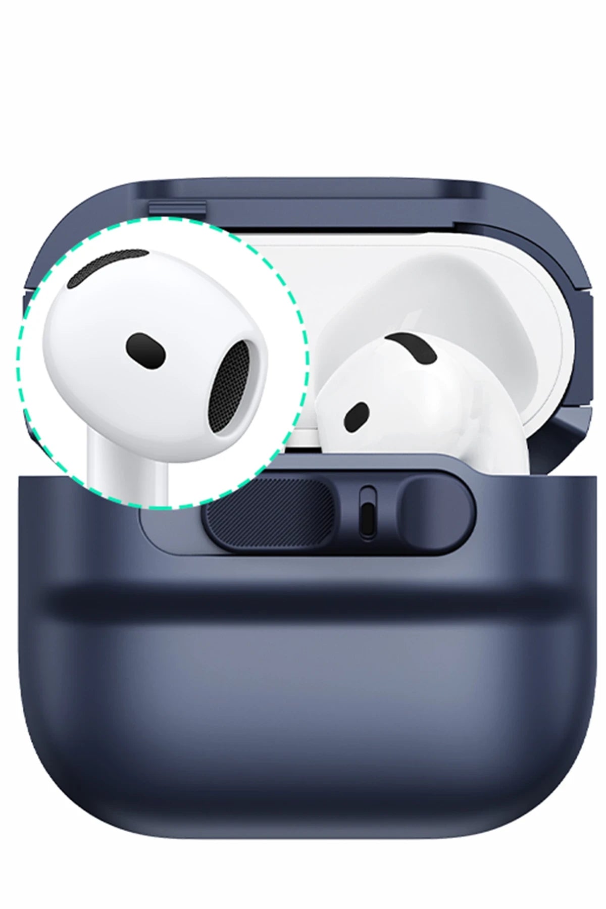 ESR Apple Airpods 4 (4.nesil) Pulse FlickLock Magsafe Şarj Destekli Kilitli Kılıf - Mavi