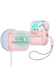 ESR Apple Airpods 4 (4.nesil) Pulse FlickLock Magsafe Şarj Destekli Kilitli Kılıf - Pembe