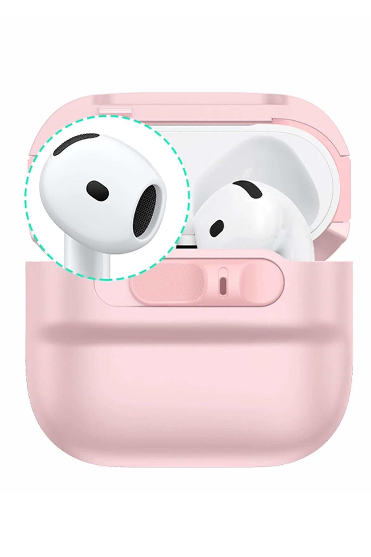 ESR Apple Airpods 4 (4.nesil) Pulse FlickLock Magsafe Şarj Destekli Kilitli Kılıf - Pembe
