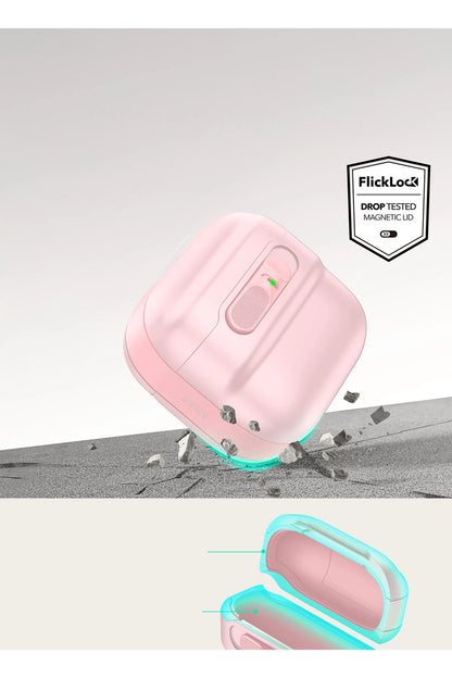 ESR Apple Airpods 4 (4.nesil) Pulse FlickLock Magsafe Şarj Destekli Kilitli Kılıf - Pembe