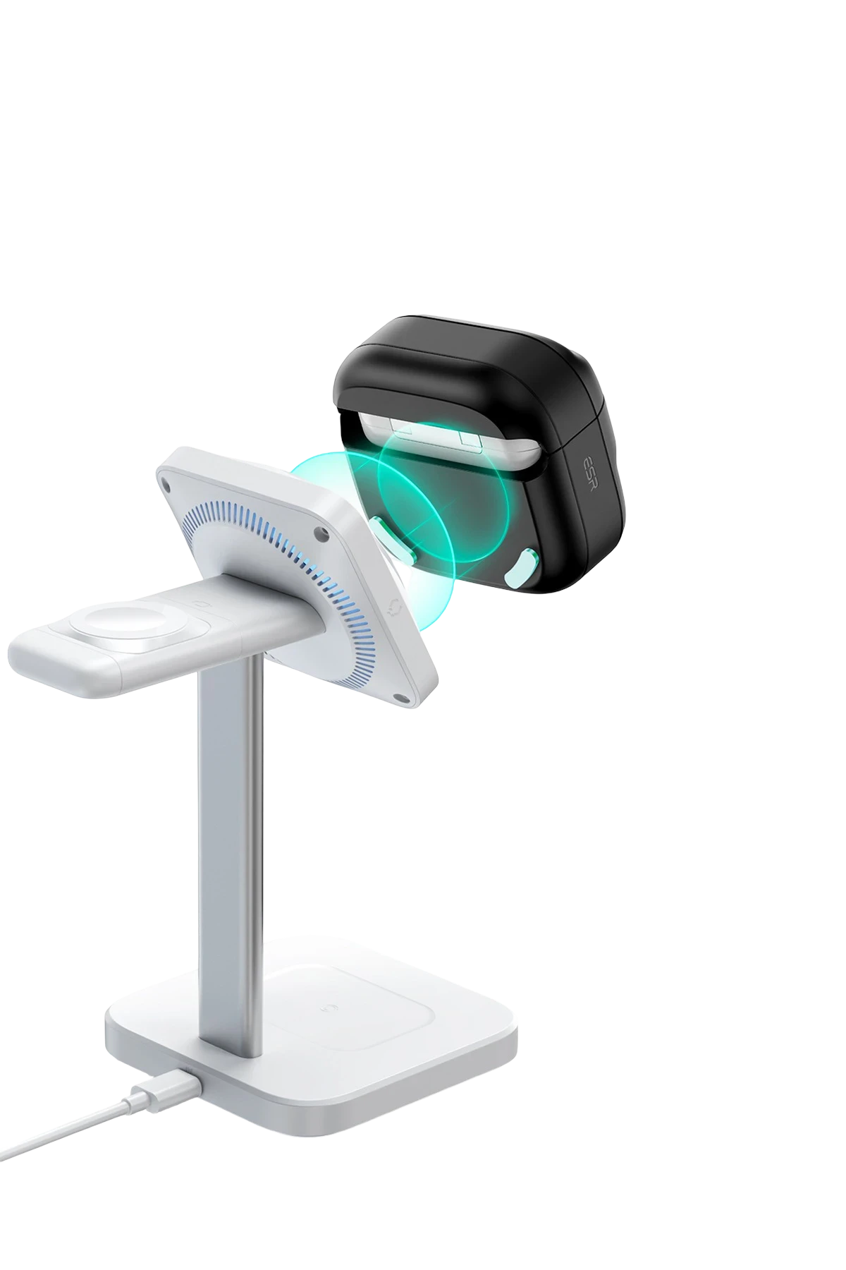 ESR Apple Airpods 4 (4.nesil) Pulse FlickLock Magsafe Şarj Destekli Kilitli Kılıf - Yeşil