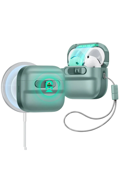 ESR Apple Airpods 4 (4.nesil) Pulse FlickLock Magsafe Şarj Destekli Kilitli Kılıf - Yeşil