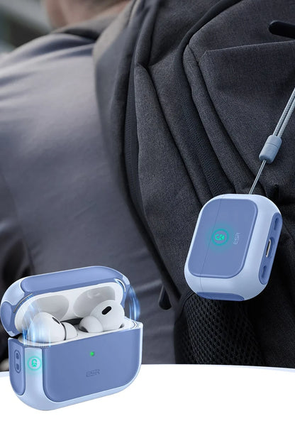 ESR Apple Airpods Pro 2 (2.Nesil) Orbit Hybrid Magsafe Şarj Destekli Kılıf - Mavi