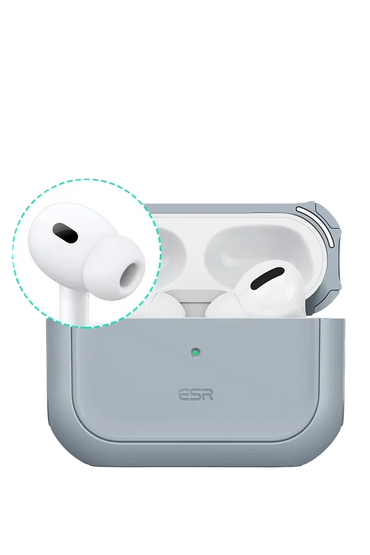 ESR Apple Airpods Pro 2 (2.Nesil) Orbit Hybrid Magsafe Şarj Destekli Kılıf - Titan Gri