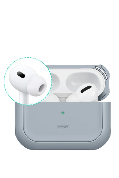 ESR Apple Airpods Pro 2 (2.Nesil) Orbit Hybrid Magsafe Şarj Destekli Kılıf - Titan Gri