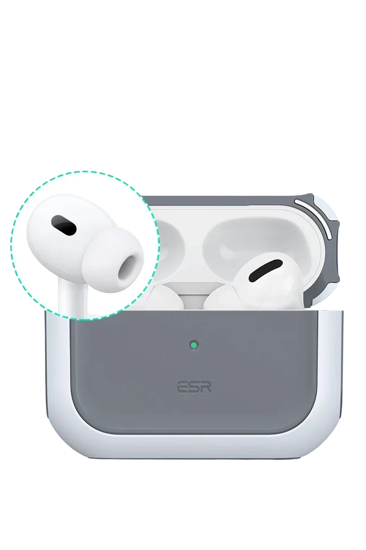 ESR Apple Airpods Pro 3 (3.Nesil) Orbit Hybrid Magsafe Şarj Destekli Kılıf - Beyaz