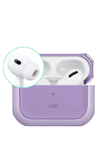 ESR Apple Airpods Pro 3 (3.Nesil) Orbit Hybrid Magsafe Şarj Destekli Kılıf - Lila