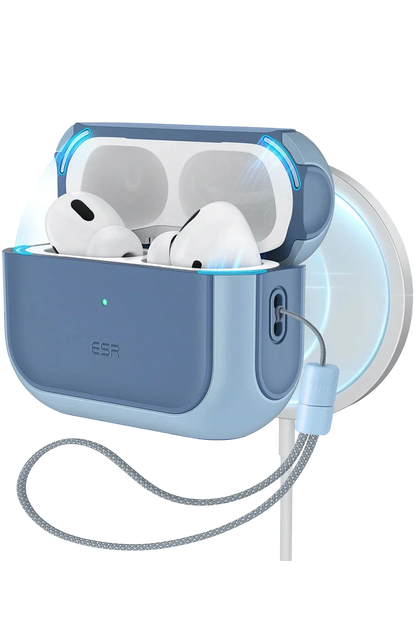ESR Apple Airpods Pro 3 (3.Nesil) Orbit Hybrid Magsafe Şarj Destekli Kılıf - Mavi