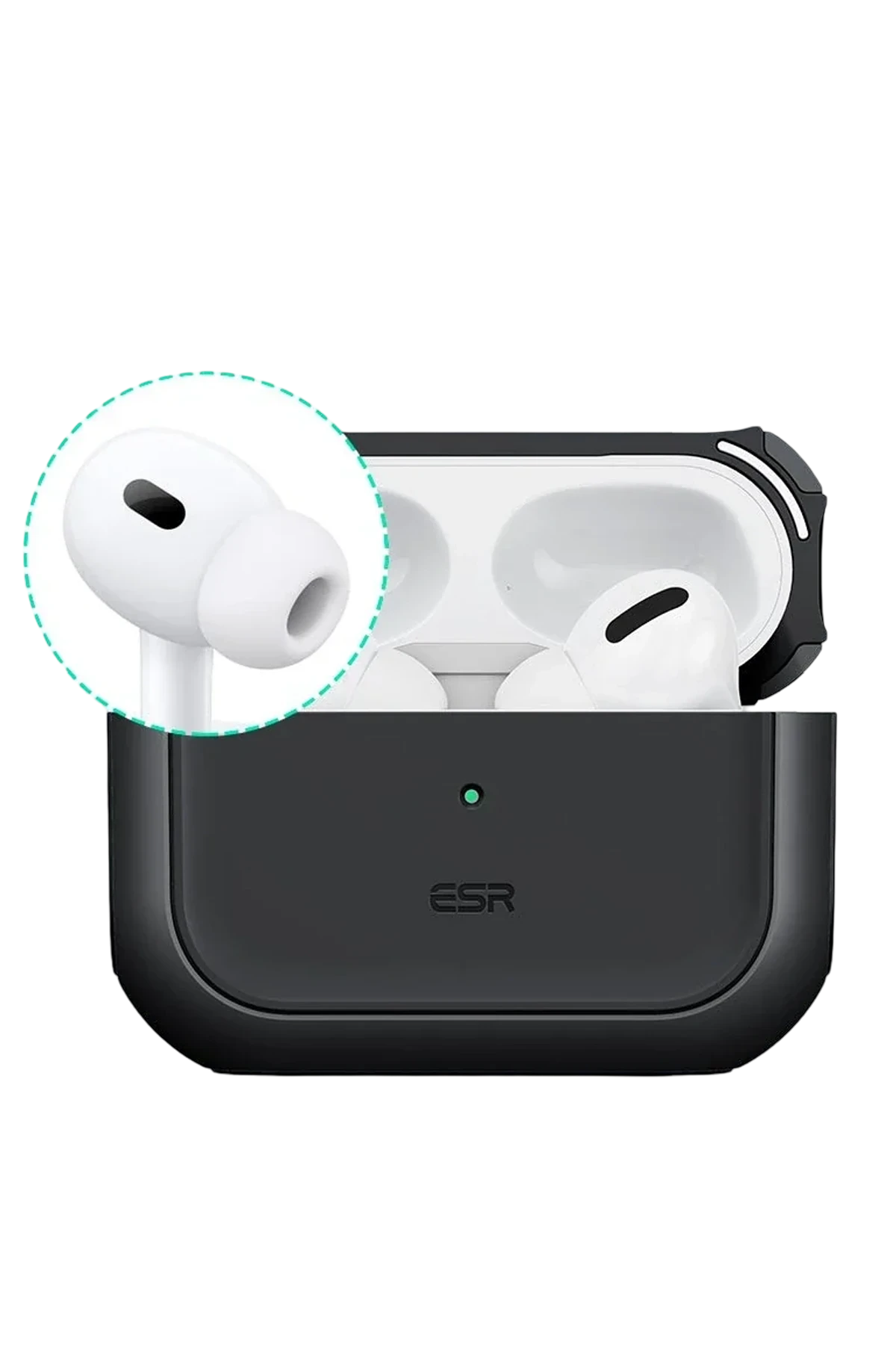 ESR Apple Airpods Pro 3 (3.Nesil) Orbit Hybrid Magsafe Şarj Destekli Kılıf - Siyah
