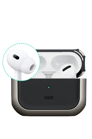 ESR Apple Airpods Pro 3 (3.Nesil) Orbit Hybrid Magsafe Şarj Destekli Kılıf - Titan Gri