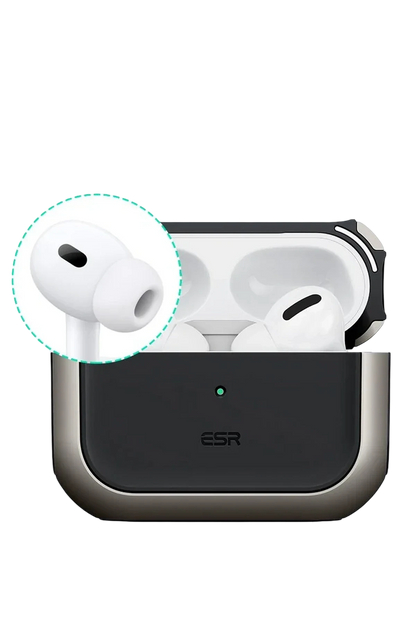 ESR Apple Airpods Pro 3 (3.Nesil) Orbit Hybrid Magsafe Şarj Destekli Kılıf - Titan Gri
